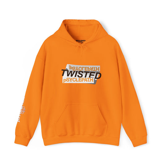 Twisted Psyclepath Black/Orange Logo Hoodie