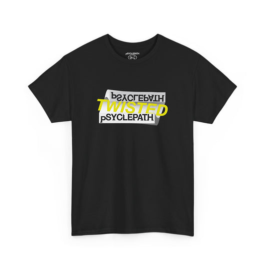 Twisted Psyclepath Black/Yellow Logo T-shirt