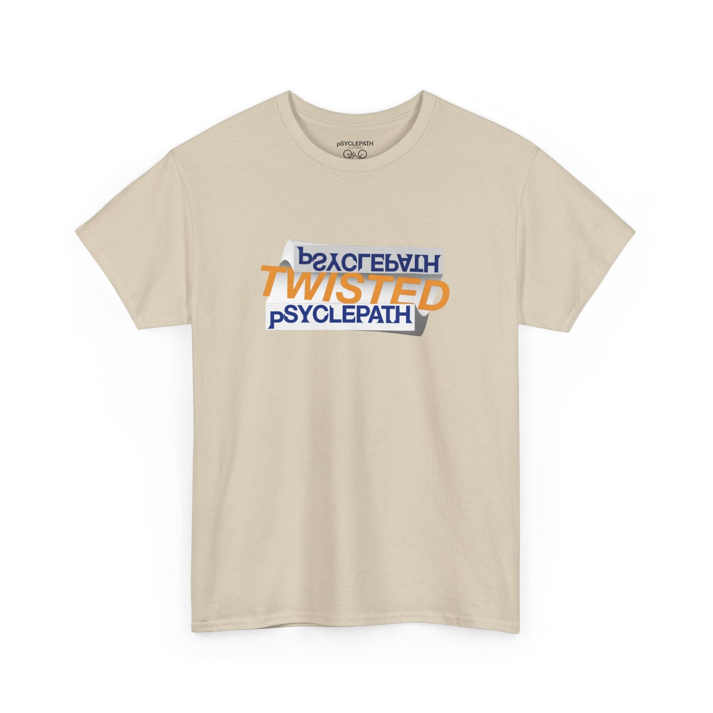 Twisted Psyclepath Navy/Orange Logo T-shirt