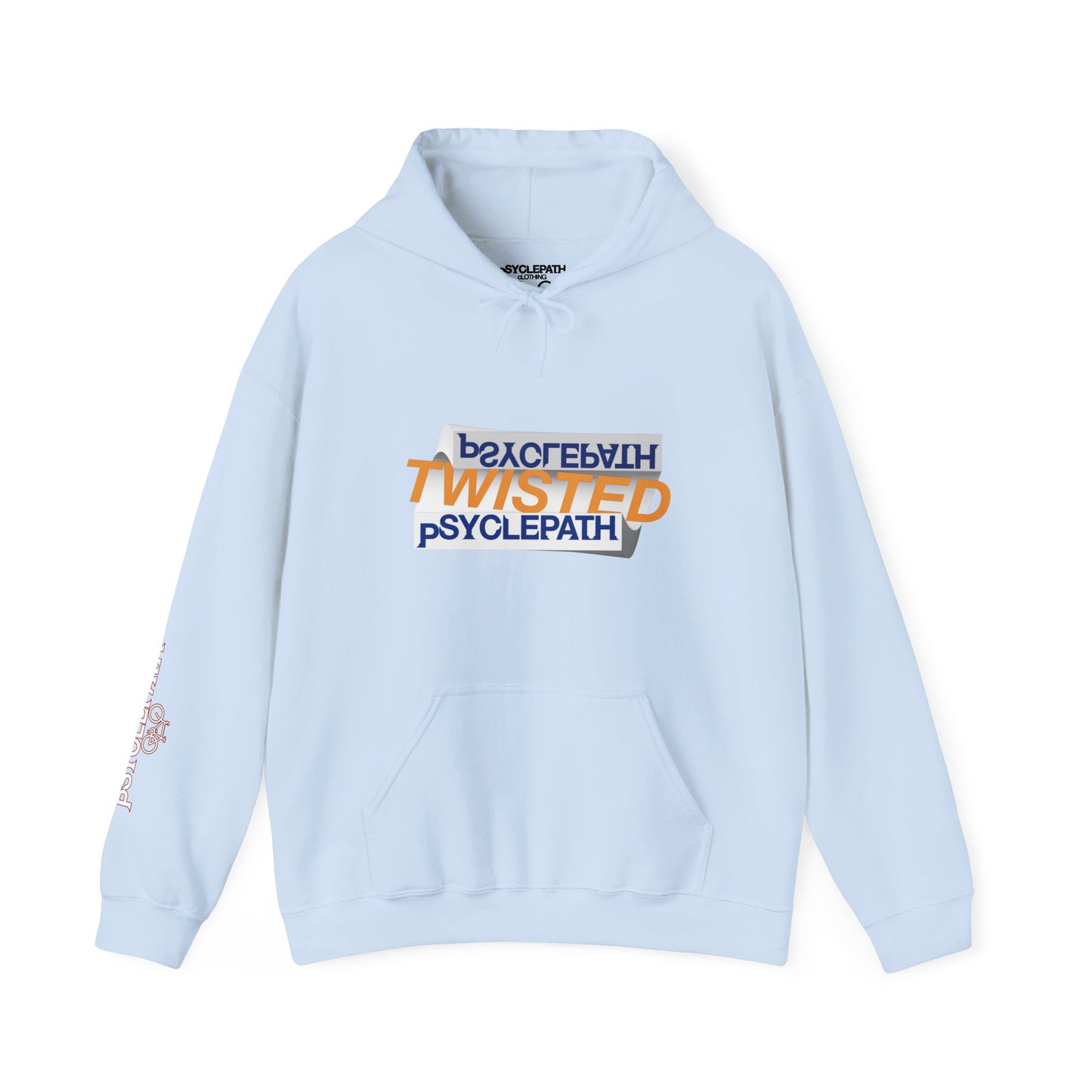 Twisted Psyclepath Navy/Orange Logo Hoodie