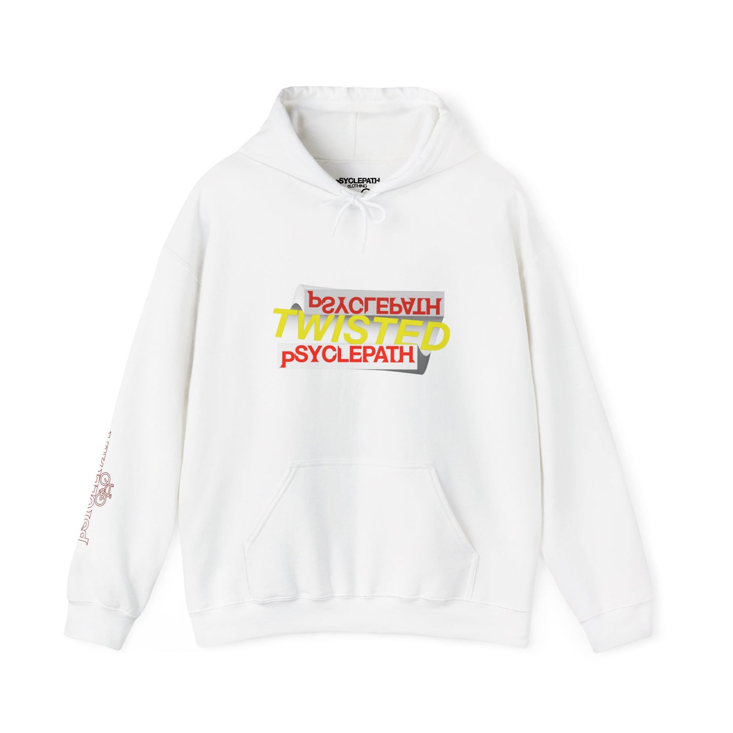 Twisted Psyclepath Red/Yellow Logo Hoodie