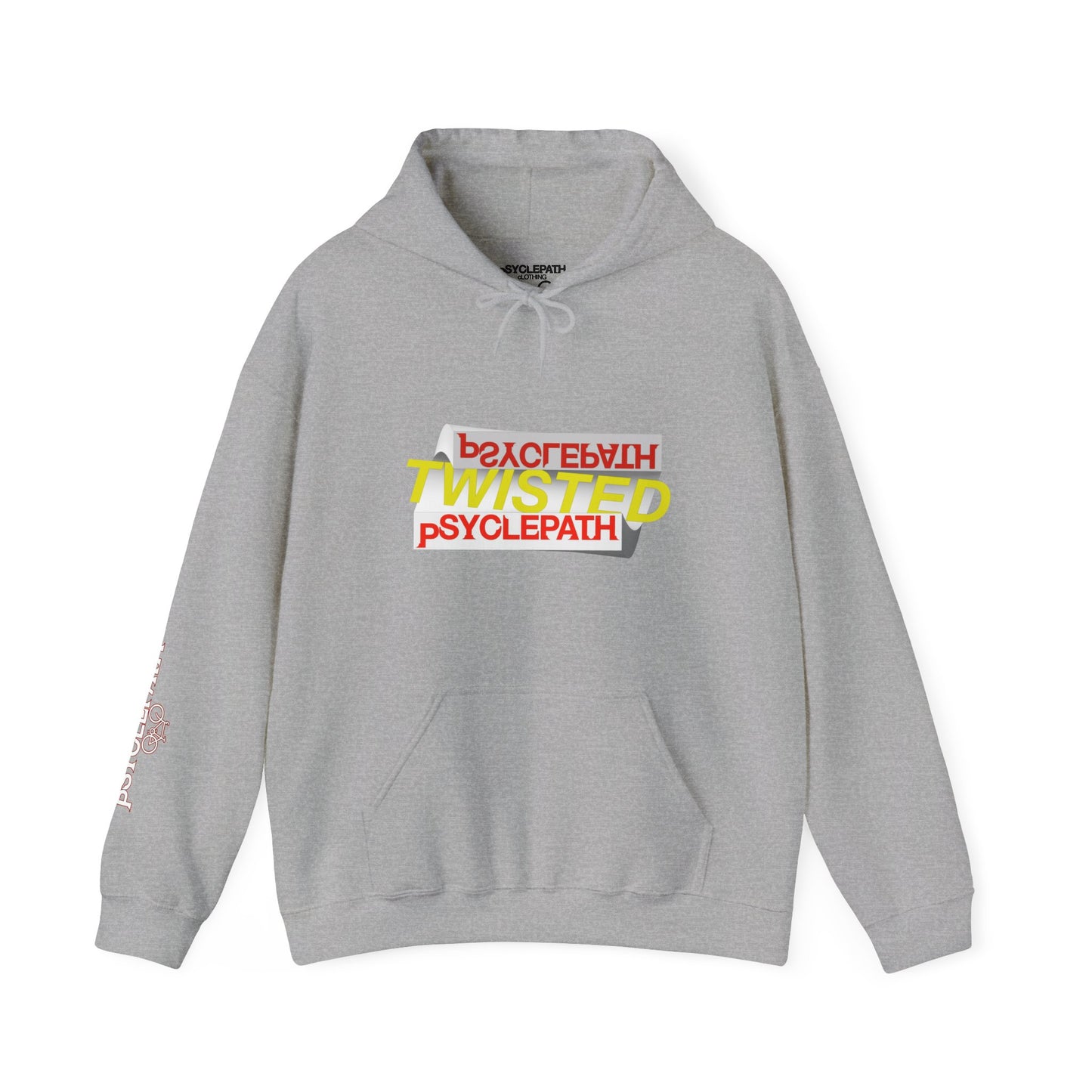 Twisted Psyclepath Red/Yellow Logo Hoodie