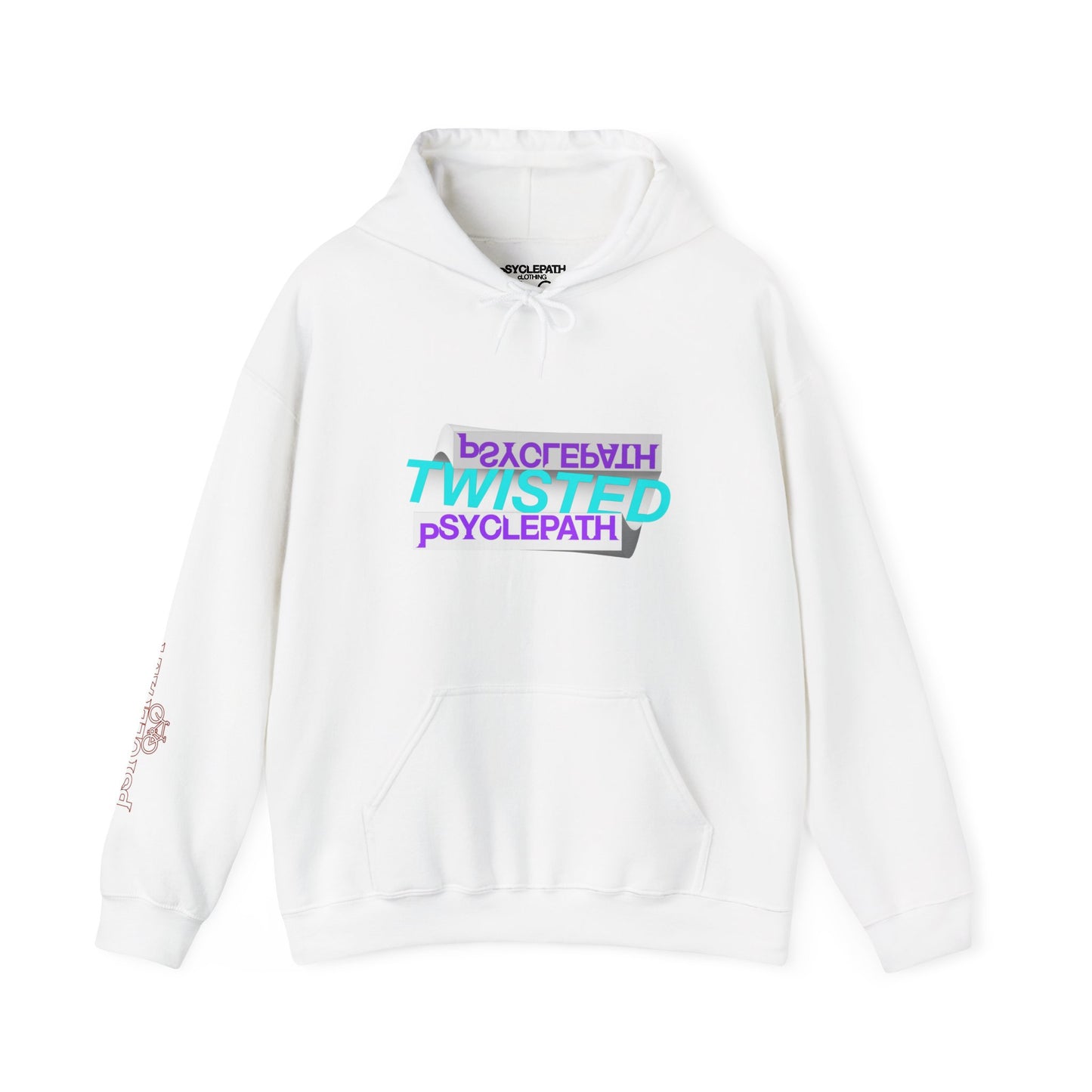 Twisted Psyclepath Purple/Light Blue Logo Hoodie