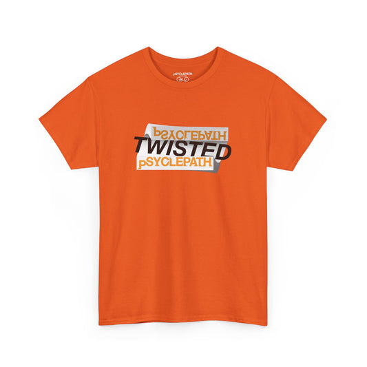 Twisted Psyclepath Black/Orange Logo T-shirt