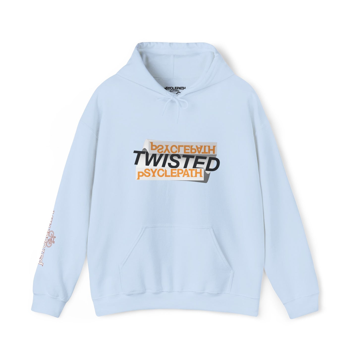 Twisted Psyclepath Black/Orange Logo Hoodie