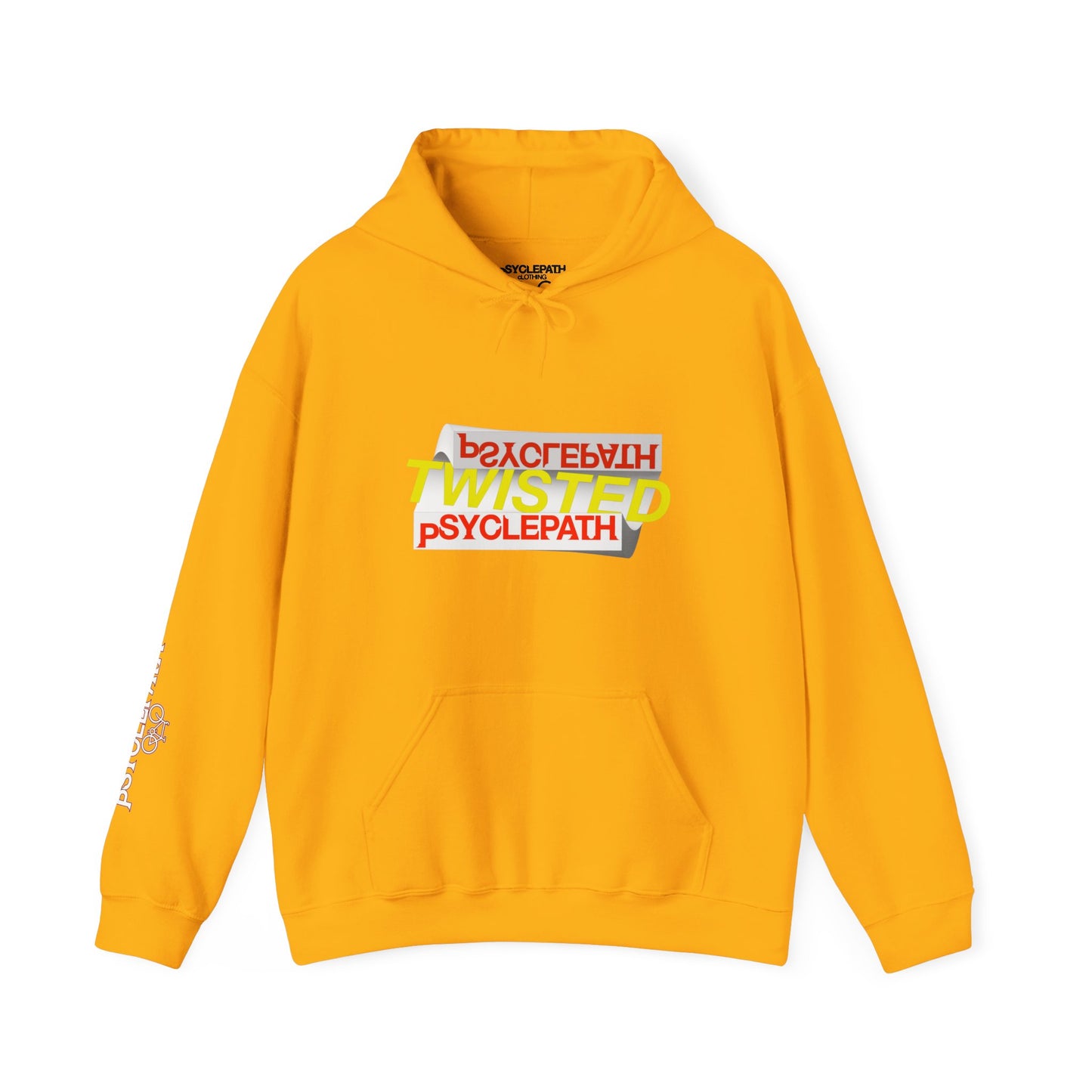 Twisted Psyclepath Red/Yellow Logo Hoodie