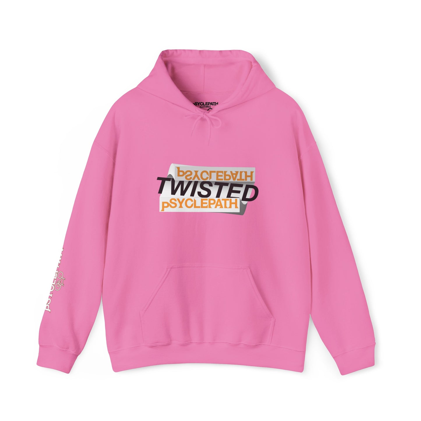 Twisted Psyclepath Black/Orange Logo Hoodie