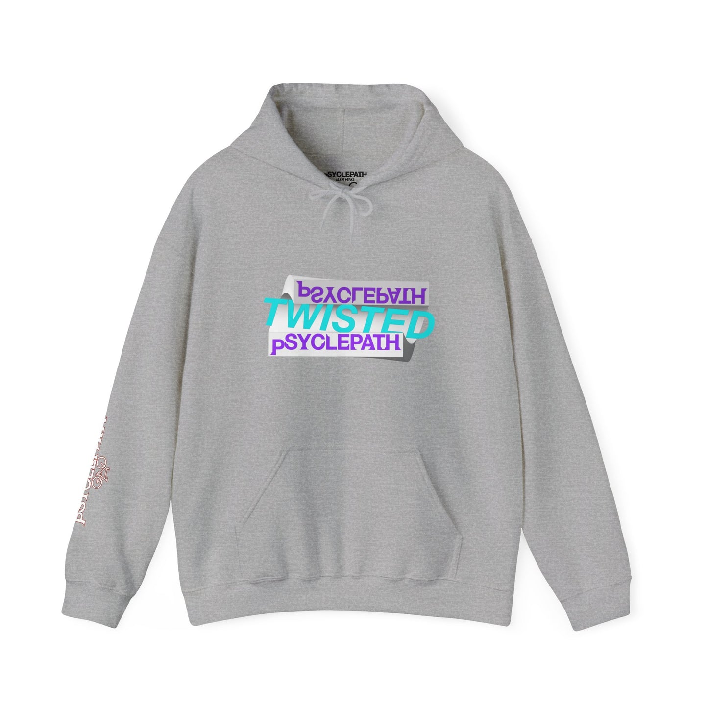 Twisted Psyclepath Purple/Light Blue Logo Hoodie